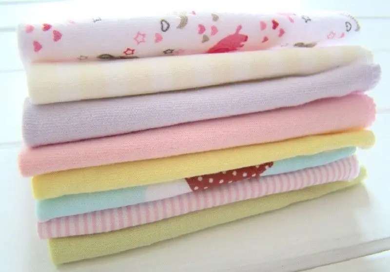 8 шт. милое хлопковое детское полотенце для новорожденных Мочалка для купания кормления протирать нагрудники цветной платок-Слюнявчик