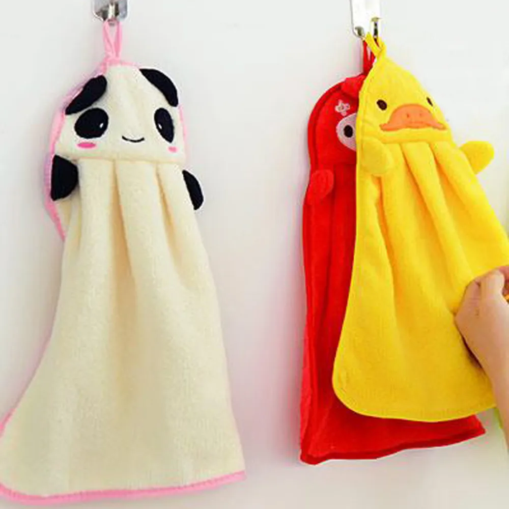 Детское полотенце для рук с мультяшным животным, Кухонное банное мягкое полотенце, домашний текстиль