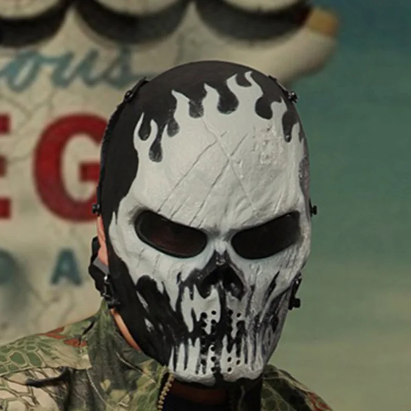 2018 Косплэй Хэллоуин masqueradeCamouflage маски призрак тактический Открытый военный CS GO