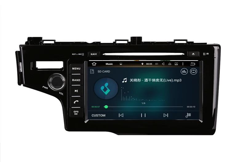 Discount 8inch 1024*600 octa core Android 9.0 4G RAM 64G ROM Car Radio GPS for HONDA fit left driving with gps navigation wifi USB DVD 8
