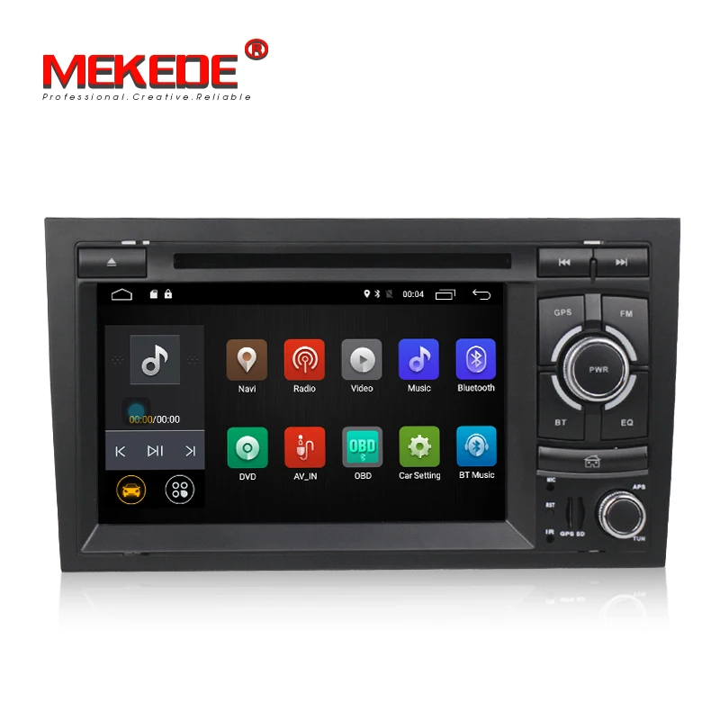 

New model Android7.1 car multimedia player for Audi A4 2002-2008 car dvd player 1024*600 HD screen free shipping free map gift