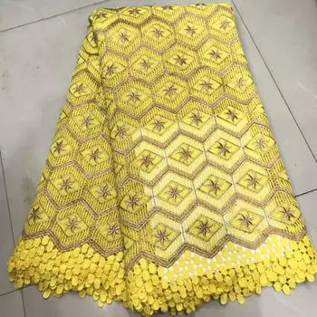 

Exclusive pure gold 3D embroidery French lace African mesh lace fabric and gem beads high quality 5 yards/bridal party dress.YZ0