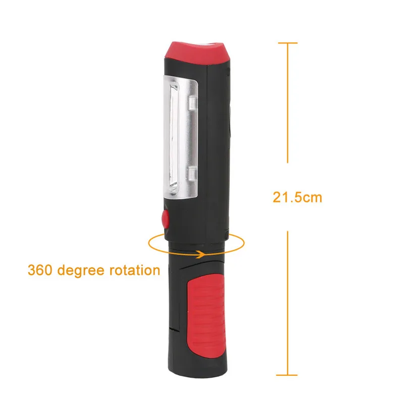SANYI портативный COB светодиодный светильник для проверки работы, магнитный подвесной фонарь светильник, регулируемый 2 режима, фонарь для кемпинга и улицы