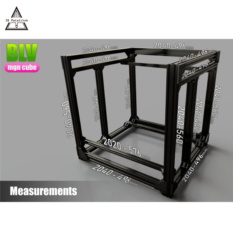 Детали для 3d принтера BLV mgn Cube Frame kit& Hardware Kit для DIY CR10 E3D V6 Hotend 3d принтер Z высота 365 мм