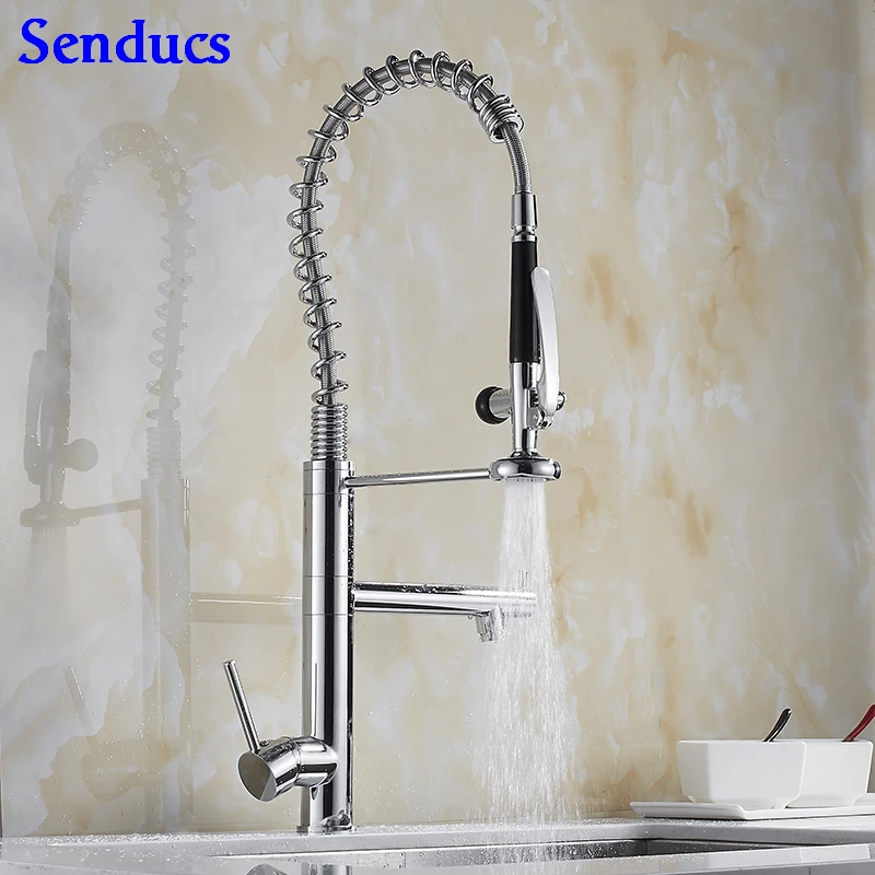 Senducs Kitchen Faucet Three Way Kitchen Sink Mixer Tap Of Quality