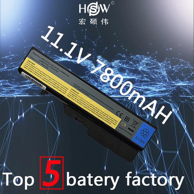 Аккумуляторы для ноутбуков HSW 9 7800 мАч lenovo G460 G470 Z460 Z470 G560 V360 Z560 V560 E47 Z370 Z465 B570 B575 V470