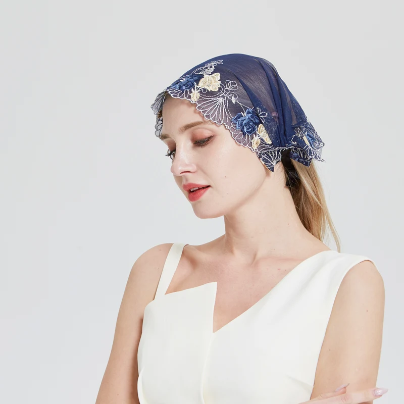 Diademas Pamor Lace Headband Kerchief Tie-style Floral Hea 