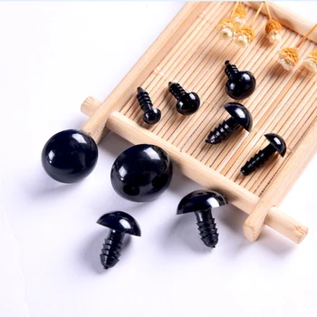 100pcs Black Plastic Doll Eyes Safety Eyes 6mm 8mm For toys Teddy Bear Stuffed Toys Snap Animal Puppet Dolls Craft Eye Amigurumi 1