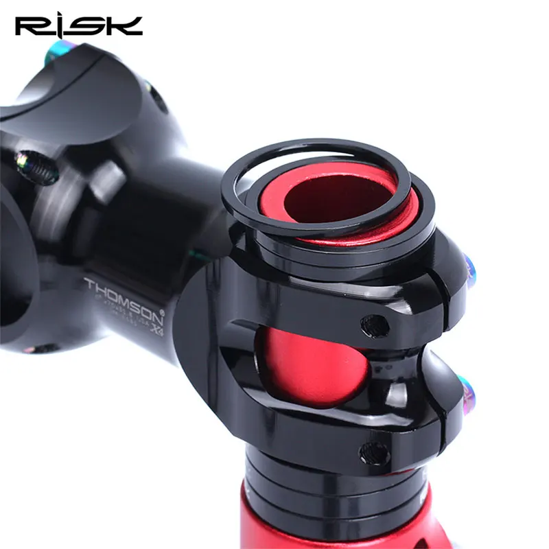 

RISK Aluminum Alloy 7075 CNC 2/3/5 mm Bicycle Cycling Stem Spacer MTB Mountain Bike Stem Adjustment Washers 6 piece/lot New