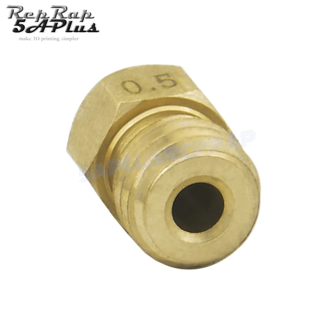 5/10PCS MK8 Brass Nozzle 0.2MM 0.3MM 0.4MM 0.5MM Extruder Print Head Nozzle For 1.75MM CR10 CR10S Ender-3 3D Printer Accessories 5