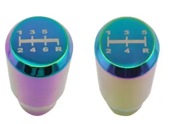 

5R 6R 5 6 Speed Universal Neo Chrome Manual Aluminum Spherical Gear Shift Knob Fit For BMW Ford Passat Honda Audi Toyota Golf