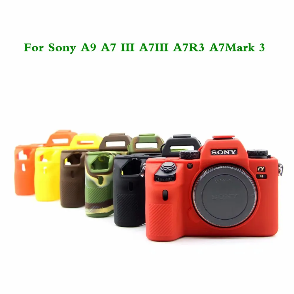 Силиконовая Резина Камера сумка тела защитный чехол для sony A9 A7 III A7III A7R3 A7Mark 3 Камера защиты рукава