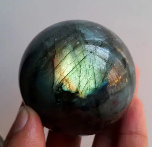 

WW 05676 Natural Labradorite Crystal Sphere Ball Madagascar