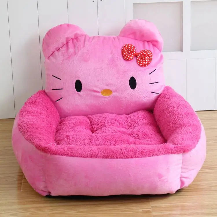 2 Размеры рисунок «Hello Kitty» ПЭТ теплое мягкое дом питания для собаки/кошки/кролик кровать Pet спальный лежак сумка для люблю собак и кошек мелких животных