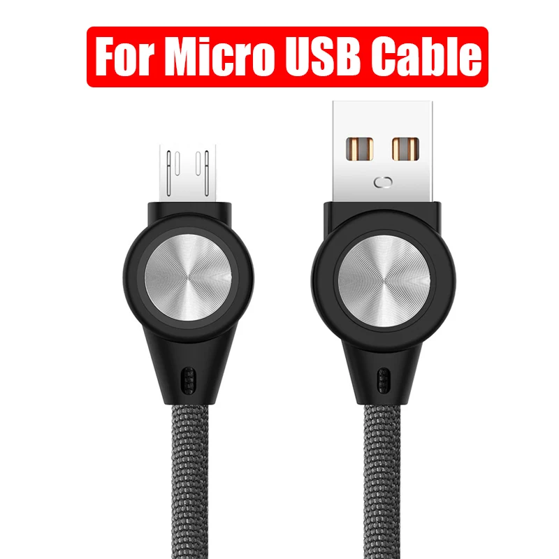 Кабель Robotsky 3A type C Micro USB для быстрой зарядки samsung S9+ S8 Xiaomi Mi8 huawei mate 10 Pro USBC MicroUSB Весенняя дата-линия - Цвет: Gray Micro USB