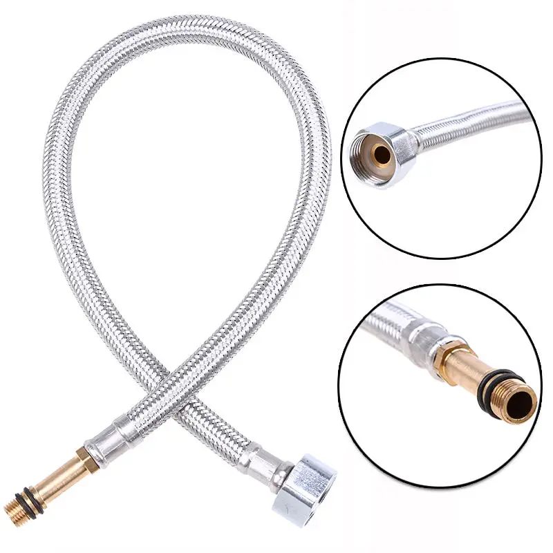 400/500mm Shower Hose Flexible Stainless Steel Silver Plumbing Water Hose Bathroom Accessories