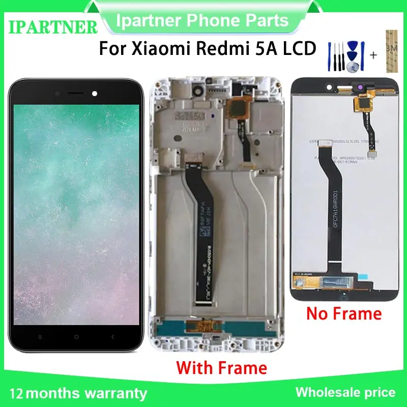 

5" LCD For Xiaomi Redmi 5A LCD Display Touch Screen Replacement For Redmi 5A Screen Digiziter Assembly Black White
