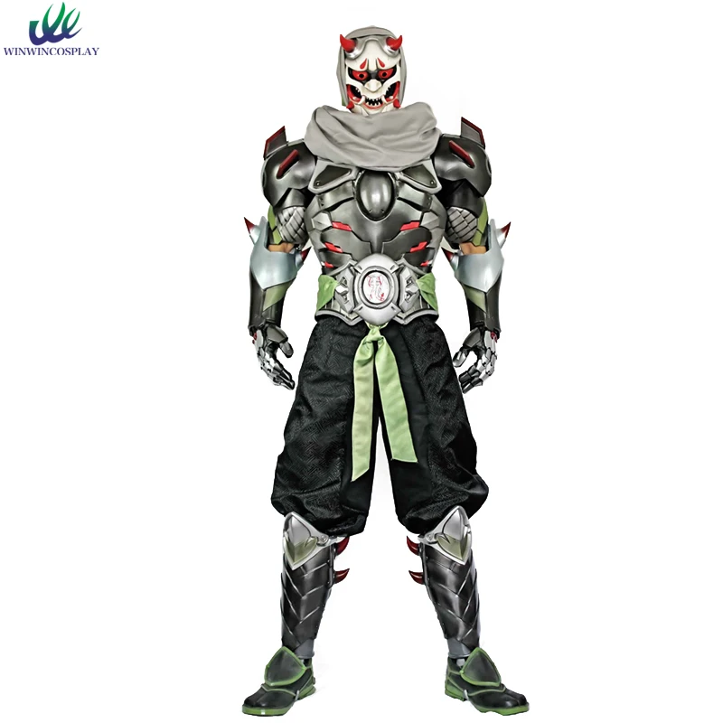 

Game OW Over And Watch Ghost Genji Cosplay Full Set With Weapon Mask Cosplay Weapon Props Comic Party Halloween Cosplay