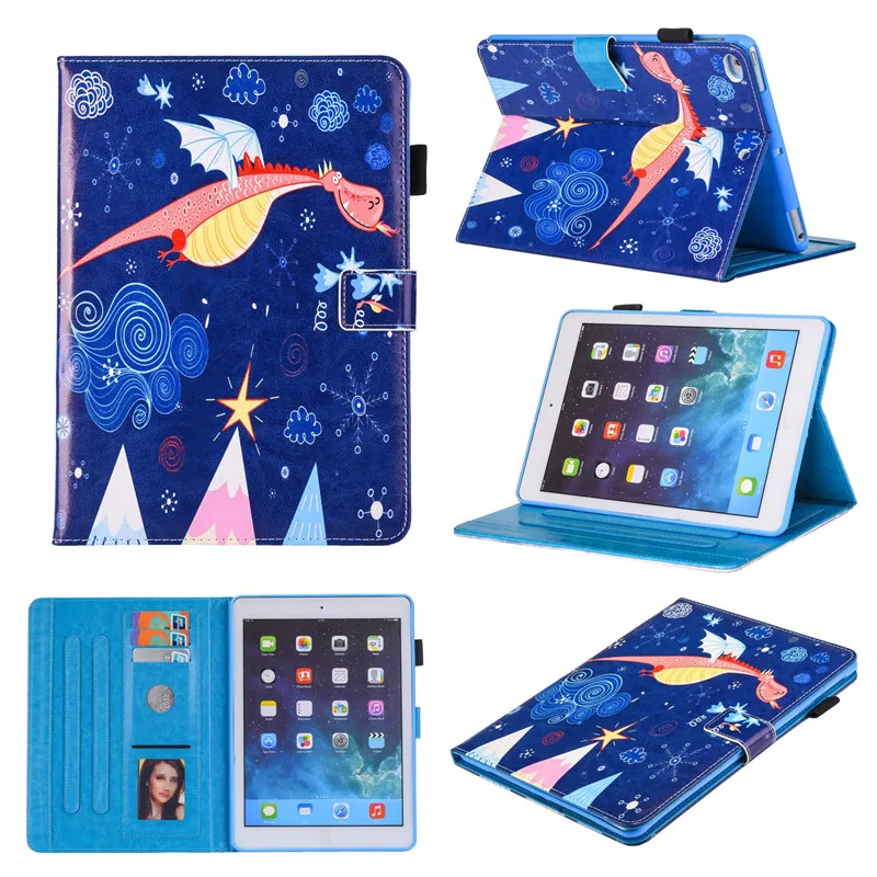 Модный мультяшный чехол Wekays для Apple iPad Air 2 Чехол 6 Air2 Радужный планшета из