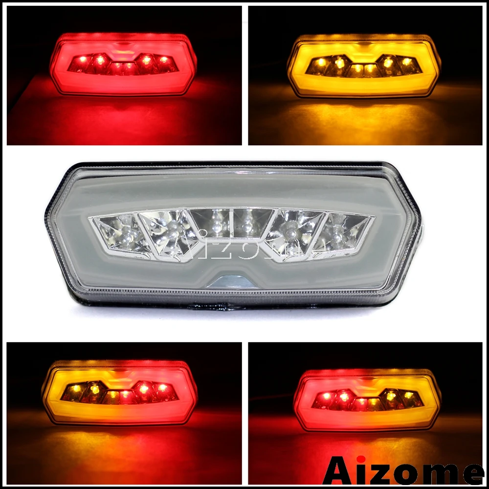 

Motorcycle LED Tail Light Integrated Stop Lamp Turn Signals For Honda CB650F CBR650F 14-15 CTX700N 13-15 MSX Grom 125 13-2016