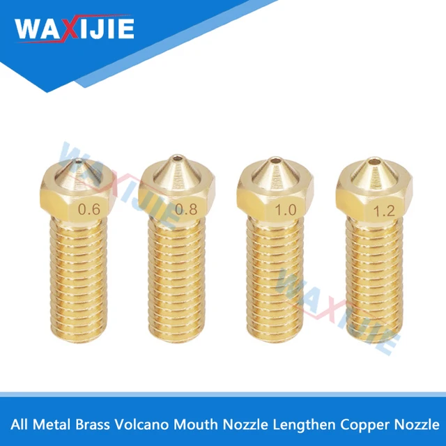 Special Offers Hot Brass Volcano Mouth Nozzle Large Flow Large Caliber Lengthen Copper Nozzles For 1.75mm 3mm Filament 3D Printer Extruder Part Special Offers Hot Brass Volcano Mouth Nozzle Large Flow Large Caliber Lengthen Copper Nozzles For 1.75mm 3mm Filament 3D Printer Extruder Part