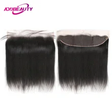 Швейцарские HD прозрачные 13x4 Кружева Фронтальная Закрытие прямые бразильские необработанные девственные человеческие волосы от уха до уха плотность предварительно выщипанные