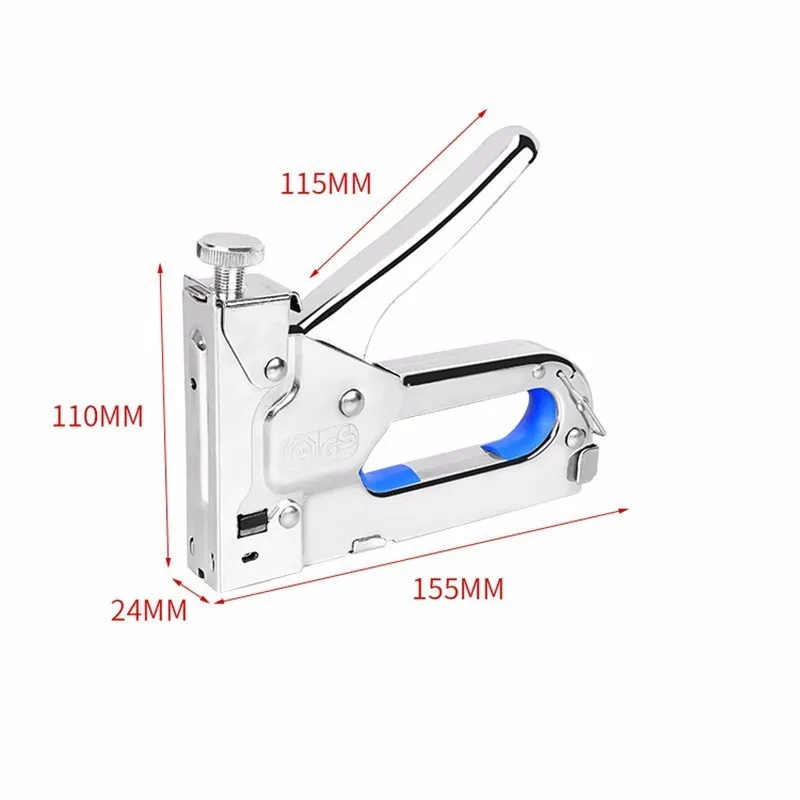 1 стальной штапельный пистолет для удаления ногтей набор с 1000 скобами степлер для обивки украшения столярной мебели двери окна