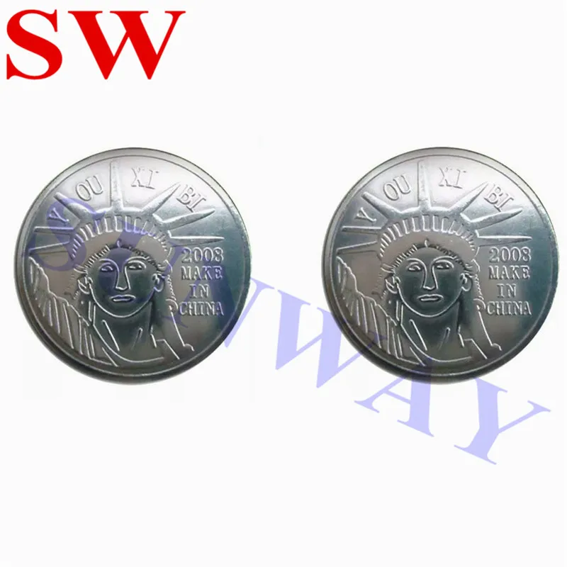 

Hot Sale 250pcs Game Tokens 24*1.85mm Stainless steel token Game Coin for vending machine silver custom token coins