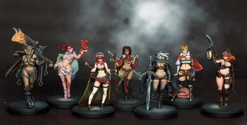 

Pinups of Death (8 models) Resin Model kit Free Shipping