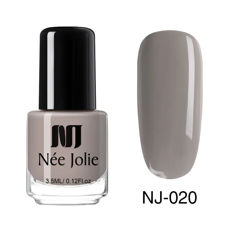NEE JOLIE 3,5 мл матовый лак для ногтей серии Быстросохнущий дизайн ногтей голографический лак металлический эффект шелушение DIY лак для ногтей - Цвет: Pure NJ020