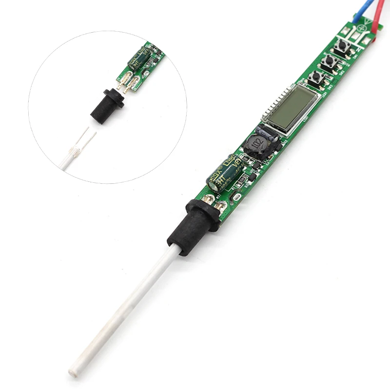 936d LCD Adjustable Temperature Digital Electric Soldering Station EU plug+10PCS Solder tip Replace HAKKO 936 Soldering station 