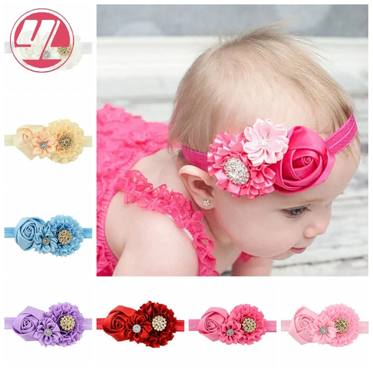 Lots 8PCS Kids Girl Baby Headband Toddler Lace Bow Flower Hair Band Accessories