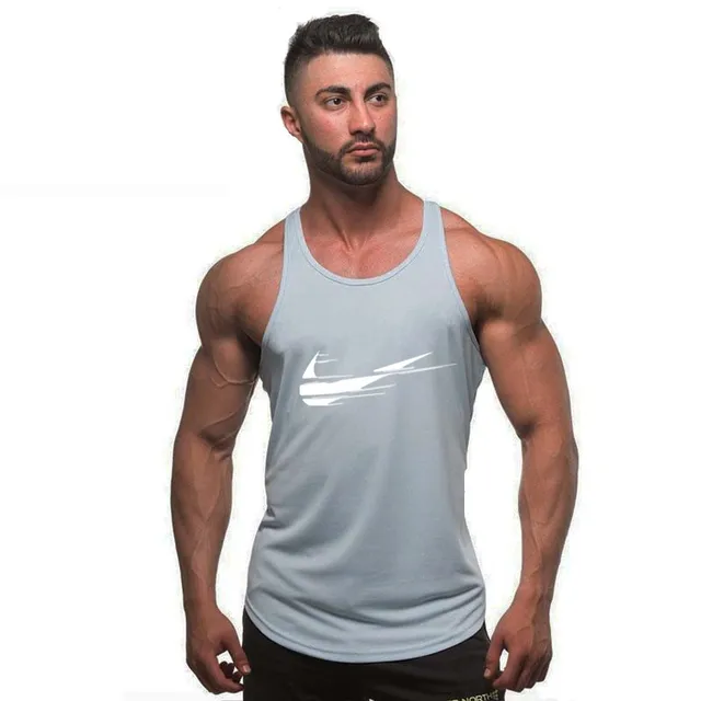 New debardeur homme gyms Fitness men vest sleeveless Fashion brand ...