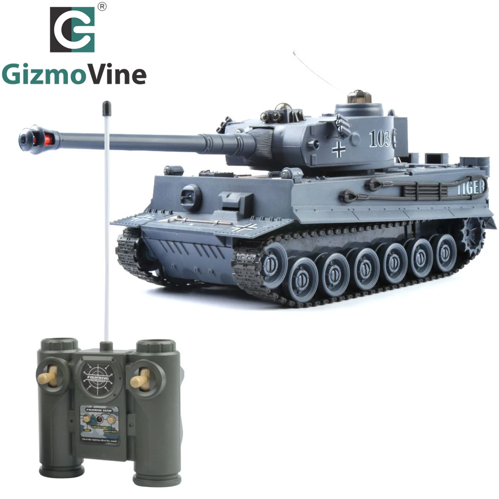 

RC Tank Tiger 103 Fighting Battle Tank Remote Control Toys with Musical and Flashing toys for children Xmas Gifts For Kids