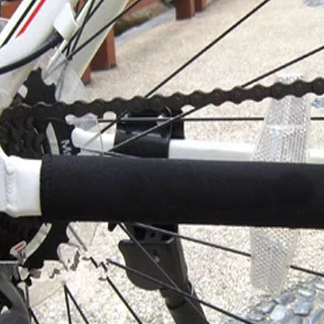 

Top Sale 2pcs Chain Frame Protectors Tube Bike Bicycle Cycling Wrap Cover Guard Design Frame Protector Bicycle Sticker Accessory