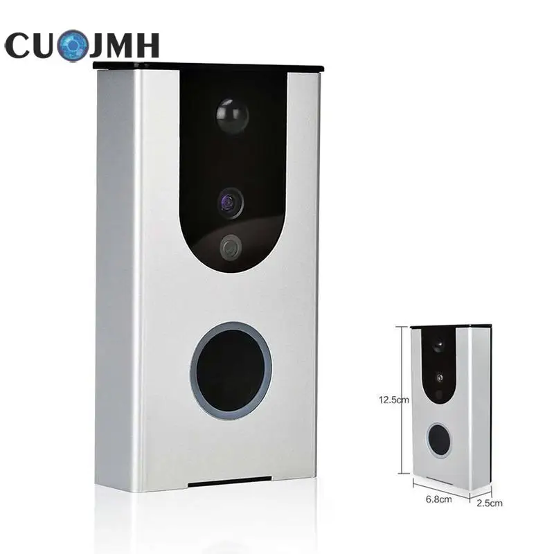 

Smart WIfi Wireless Doorbell Camera 720P Doorbell Video WiFi Support Mobile Remote Intercom Security Alarm Doorphone