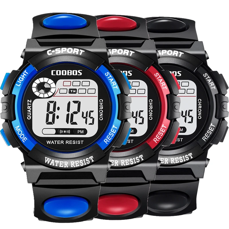 Light-Up Gift-Watch Girls Sport Kids Boys Children Women Fashion Digital 10pcs/Lot Flash
