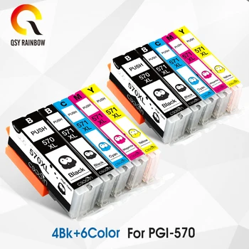 

10 PCS PGI 570 571XL Ink Cartridge Compatible for Canon PIXMA MG5750 MG5751 MG5752 MG6850 MG6853 TS6050 6051 6052 5050 5051 5052