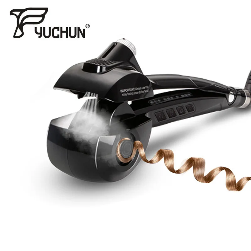 

Electric LCD Display Professional Steam Hair Curler Automatic Wand Ceramic Fast Heating Waver Anti-perm Steaming Hair Flat Iron
