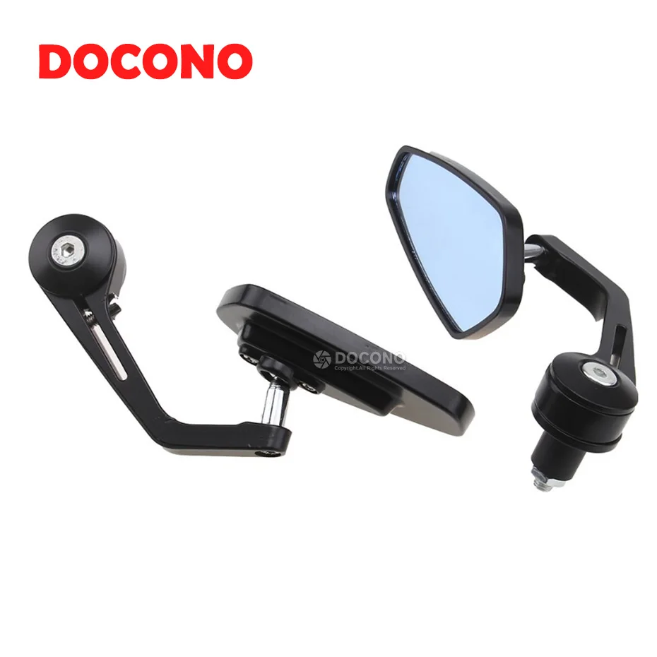 

MOTO 7/8" 1" Round Motorcycle Handle Bar End Rearview Mirror Side Mirror CNC Aluminum For Harley Yamaha Suzuki Street Bike