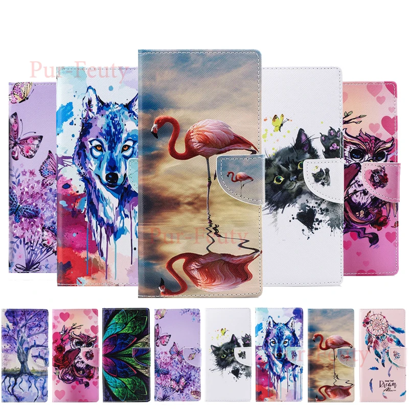 

Case for Sony Xperia XA2 Ultra Dual H4213 H3213 Cute Cat Owl Leather Flip Wallet flip For Sony Xperia XA 2 Ultra H 3213 4213 bag