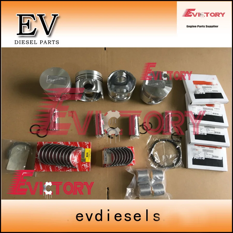 For Cummins A2300 A2300t Piston +piston Ring + Full Gasket Kit + Main