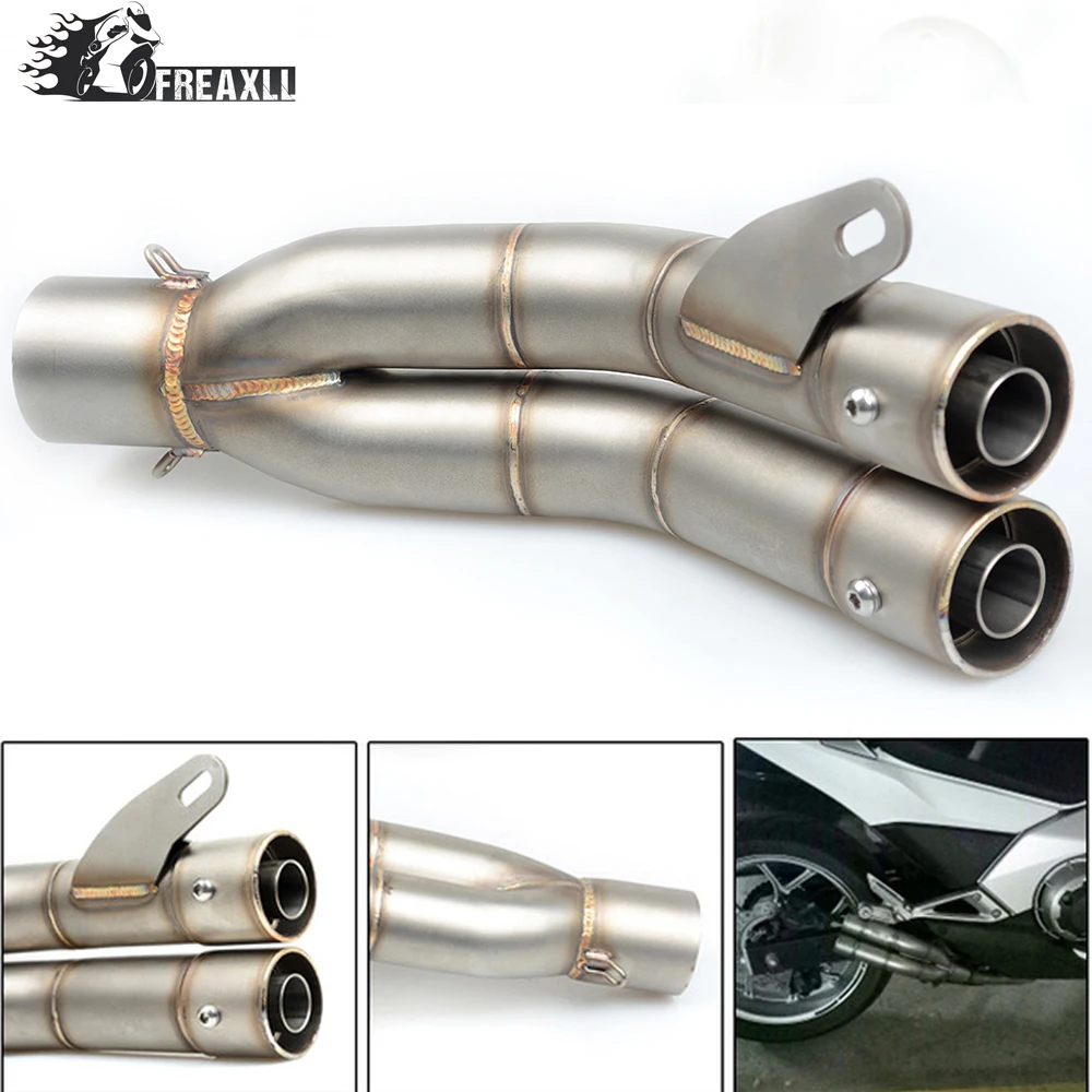 36 51MM Universal Motorcycle Double Exhaust Muffler Pipe escape moto