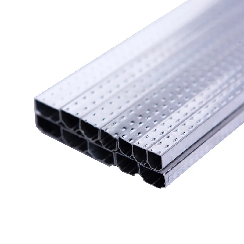 

50PCS Clear Anodized Wide Dual Seal Insulating Glass Spacer Hollow High Frequency Welding Aluminum Strip And Socket angle