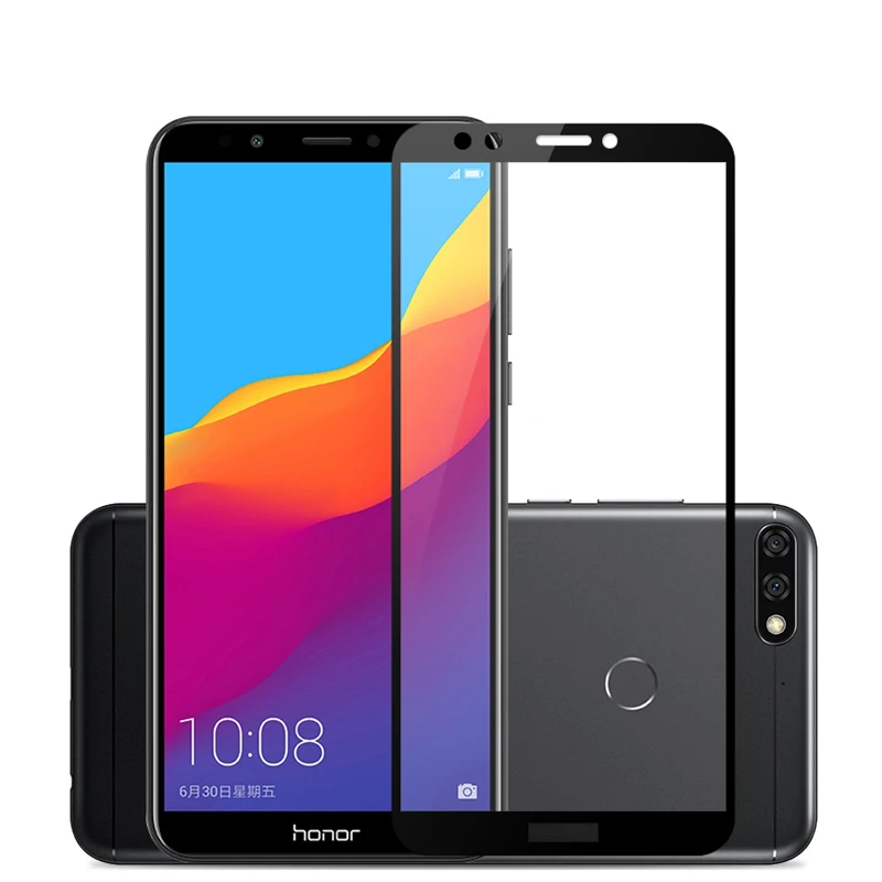 2.5D 9H для Huawei Enjoy 8 Полное стекло Nova 2 Lite Защита экрана Honor 7C Закаленное Защитная