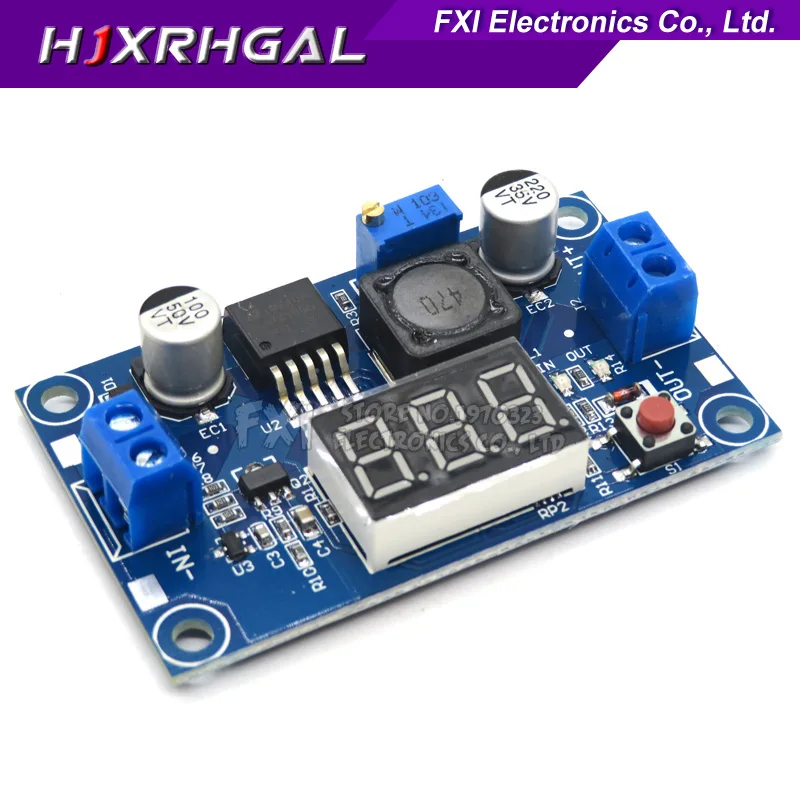 

LM2596 LM2596S Power Module + LED Voltmeter DC-DC Adjustable Step-down Power Supply Module with Digital Display