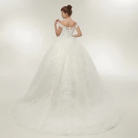 Fansmile Vestidos de Noivas Princess Bride Dress Wedding Dresses 2022 Train Plus Size Customized Lace Ball Bridal Gowns FSM-121T - Image 3