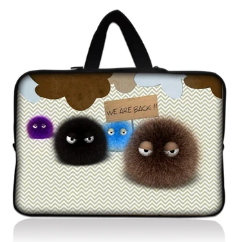 

Fuzzy Ball 15" 15.4" 15.5" 15.6" Neoprene Laptop Carrying Bag Sleeve Case Cover Holder+Hide Handle For HP Dell Acer