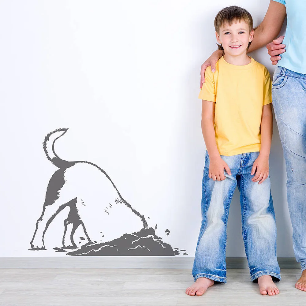 

Digging Dog Wall Sticker Bedroom Kitchen Puppy Pet Dog Animal Wall Decal Baby Nursery Kids Room Vinyl Home Decor