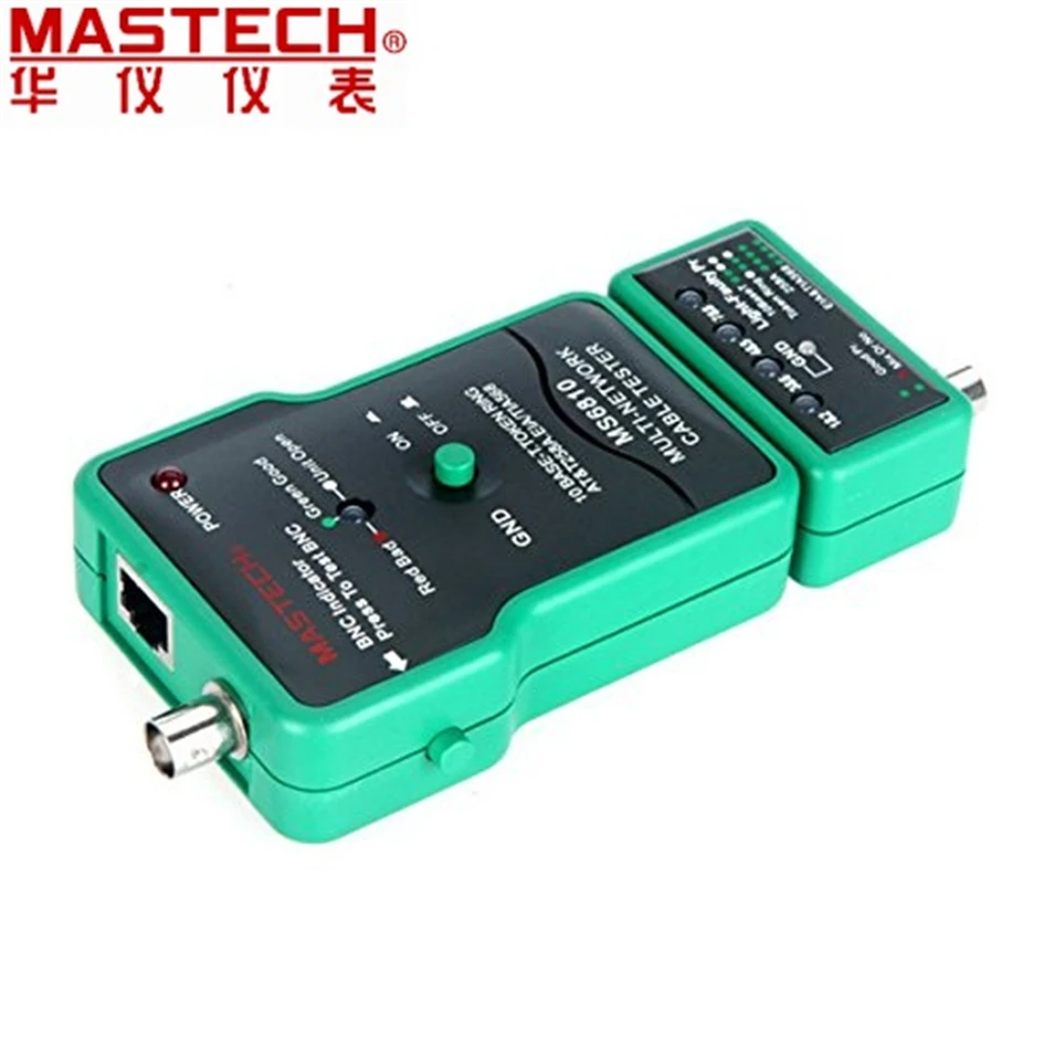 MASTECH MS6810 высокая скорость Тестирование мульти сетевой кабель тестер метр RJ45 BNC тесты для коаксиального кабеля